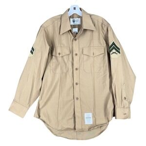 US‎ Army M1 Uniform Shirt 16x33 Military Field Utility Wool Barracks Servicewear